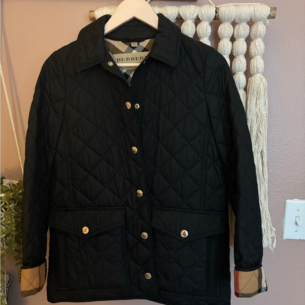 Burberry Black Quilted Jacket